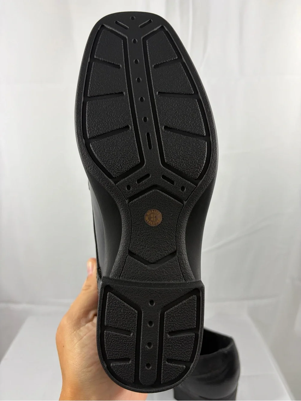 NWT Stafford Boy’s Size 3 Black Lace-Up Dress Shoes